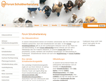 Tablet Screenshot of forum-schuldnerberatung.de
